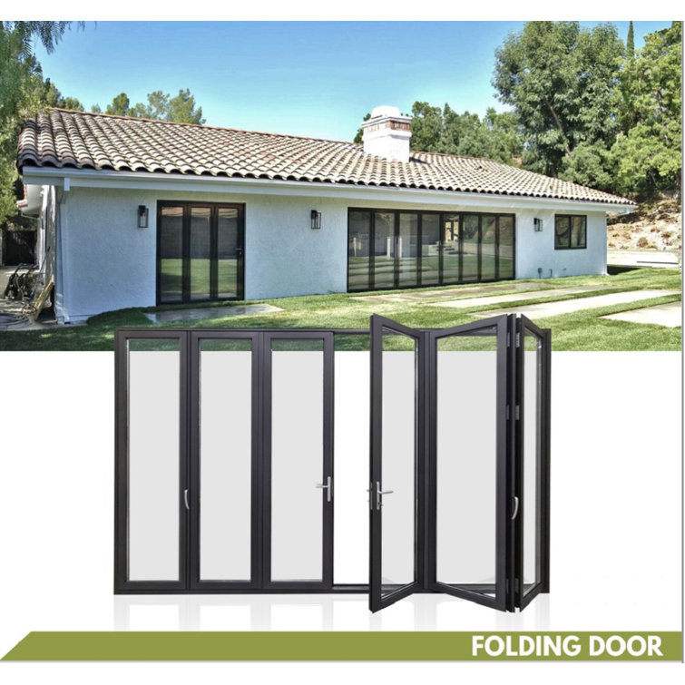 Avora Doors Aluminum Bi Fold Patio Doors Wayfair Canada   Aluminum Bi Fold Patio Doors 